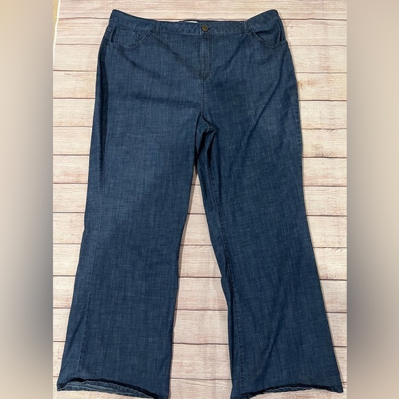 Logo by Lori Goldstein cotton bootcut jeans size 24W - Picture 1 of 7